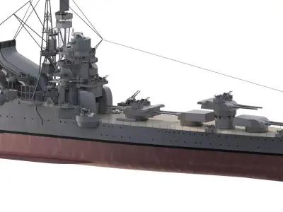 IMPERIAL JAPANESE NAVY 1940s TONE CLASS 3D model
