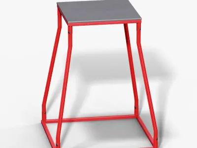 Plyo Stools Low-poly 3D model