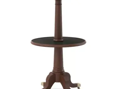 1860s French Two-Tier Round Table 3D model