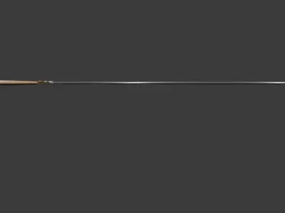 Jian Sword 3D Model Low-poly 3D model