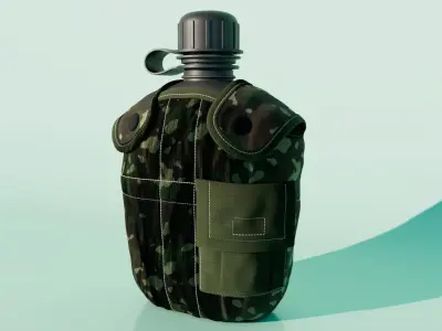 Military Bottle 3D model