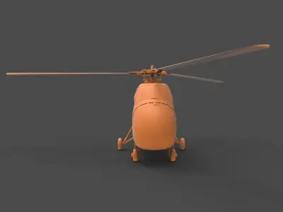 Sikorsky H-19 3D print model