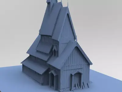 Viking big house 2 3D model