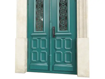 Entrance classic door 114 3D model