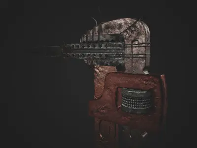 Wrench hammer Low-poly 3D model