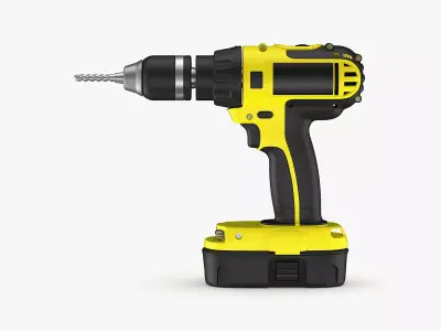 Cordless Drill 3D model 2