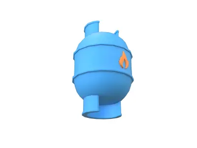 LPG Tank Icon V1 001 Low-poly 3D model