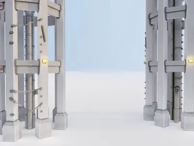 Realistic Watch Tower 3D Model Low-poly 3D model