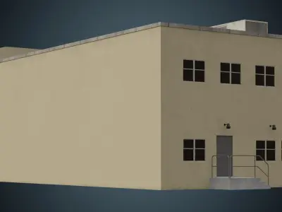 Building 12 Low-poly 3D model purchase