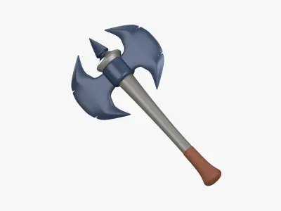 Game Axe 3D Illustration 3D model purchase