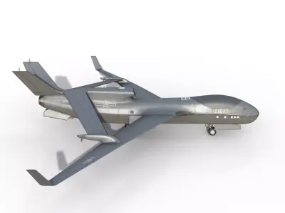 Chinese AirForce WZ-7 Soaring Dragon Reconnaissance Drone 3D model