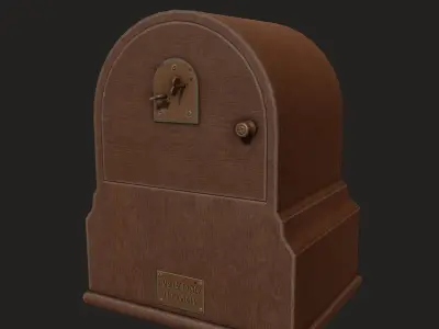 Antique Clock Low-poly 3D model shop