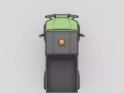 Bright Green Utility Vehicle 3D model
