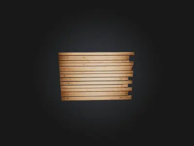 Wooden Planks Low-poly 3D model purchase
