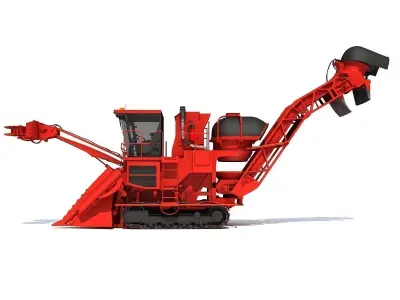 Combine and Harvesters Models 3D Model Pack