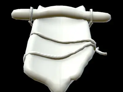 HIE Clean Horror Shield D180323 Low-poly 3D model