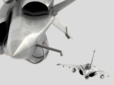 Rafale fighter  3D model by amir-mohammed94