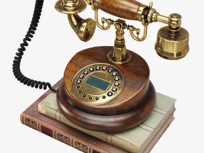 Retro Phone 3D model