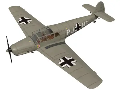 messerschmitt bf108 Taifun 3D model