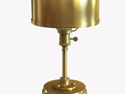 Thomas O Brien Henley Table Lamp in Hand-Rubbed Antique Brass by 3D model