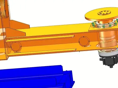 Industrial 5T L-Type Positioner for Automatic Welding Robot 3D model