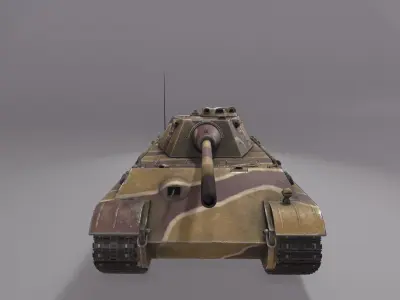 Panther F Tank  Low-poly 3D model