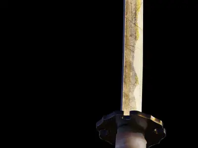 Katana  Low-poly 3D model purchase