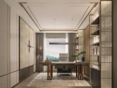 office room 3D model 17