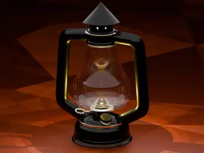 kerosene lamp  3D model