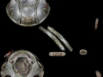 Military helmet PBR 4k  Low-poly 3D model