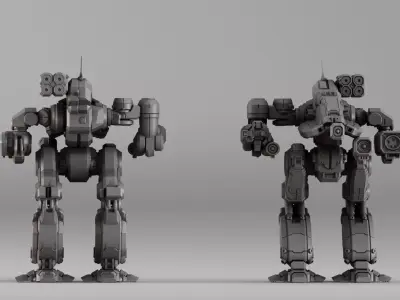 S00033 Sci-Fi Mech Robot 3D print model