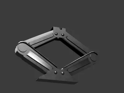 Animated scissor jack with up- down animation Free 3D model
