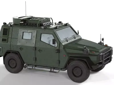 LAPV Enok Light Armored Patrol Vehicle Low-poly 3D model