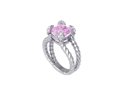 Infinity Wedding Ring 3D print model get