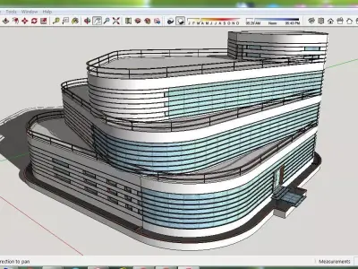 Sketchup Office building C6 Free 3D model