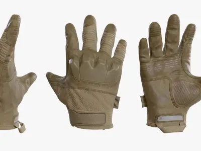Tactical Gloves 3D model