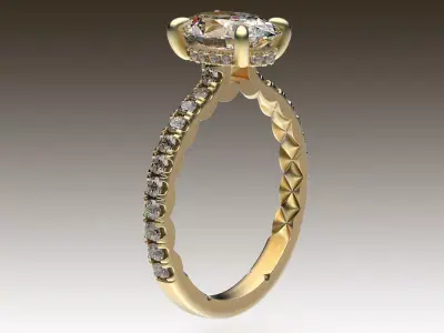 Ring Quilted 3D print model