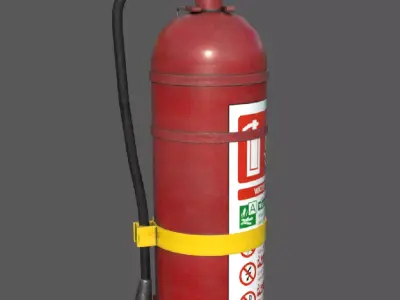 fire extinguisher Low-poly 3D model 42