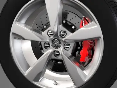 Holden Commodore SV6 2017 wheel 3D model