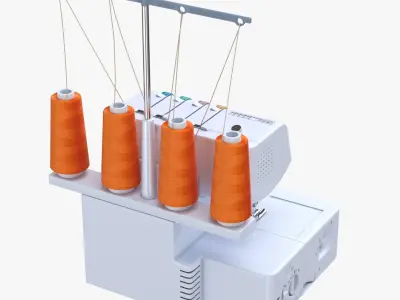 Brother Serger 1034D Heavy-Duty Metal Frame Overlock Machine 3D model