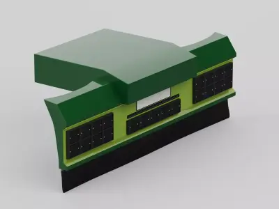 D Truck Backbumper 3D model