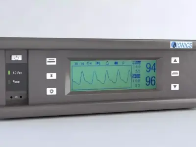Pylsoksimetr heart rate monitor 3D model