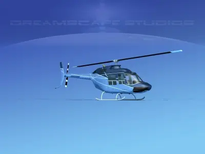 Bell 206 JetRanger V21 3D model