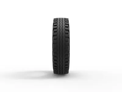 Military tire 12 Scale 1 to 25 3D print model