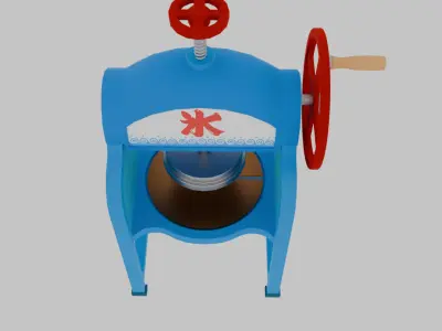 Retro shaved ice machine 3D model