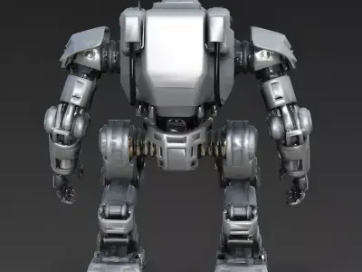 Realistic Heavy Assault Mech 3D Model Low-poly 3D model