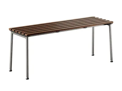 Traverse Garden Table and Bench by Hay 3D model