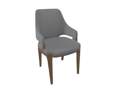 Chair MO 001 - Contemporary Minimalist Dining Chair 3D model