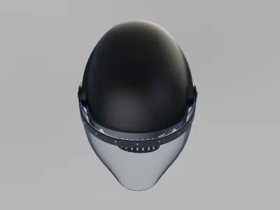 Police protection helmet 3D model