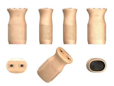 Magpul MVG MLOK Vertical Grip FDE Free low-poly 3D model